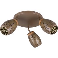 Reality Leuchten Spots kaffee gold Metall D: ca. 27 cm E14 3 Brennstellen Reality Leuchten Spots kaffee gold Metall D: ca. 27 cm E14 3 Brennstellen von Reality