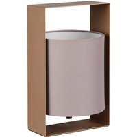 Reality Tischleuchte kaffee Metall B/H/T: ca. 16x27x15 cm E27 1 Brennstellen von Reality