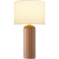 Reality Leuchten Tischleuchte mokka beige Keramik Stoff B/L: ca. 20x36 cm Reality Leuchten Tischleuchte mokka beige Keramik Stoff B/L: ca. 20x36 cm von Reality