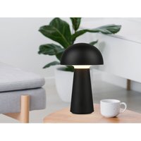 Kleine Akku Tischleuchte lennon per usb aufladbar Schwarz, Höhe 21cm von DEFIBRICO