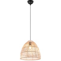 Reality Pendelleuchte R31131036 Rike natur Rattan H/D: ca. 150x35 cm E27 1 Brennstellen von Reality