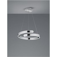 Led Pendelleuchte parma Metall Chrom/Weiß 3 Stufen Dimmer Ring Ø50cm von REALITY LEUCHTEN