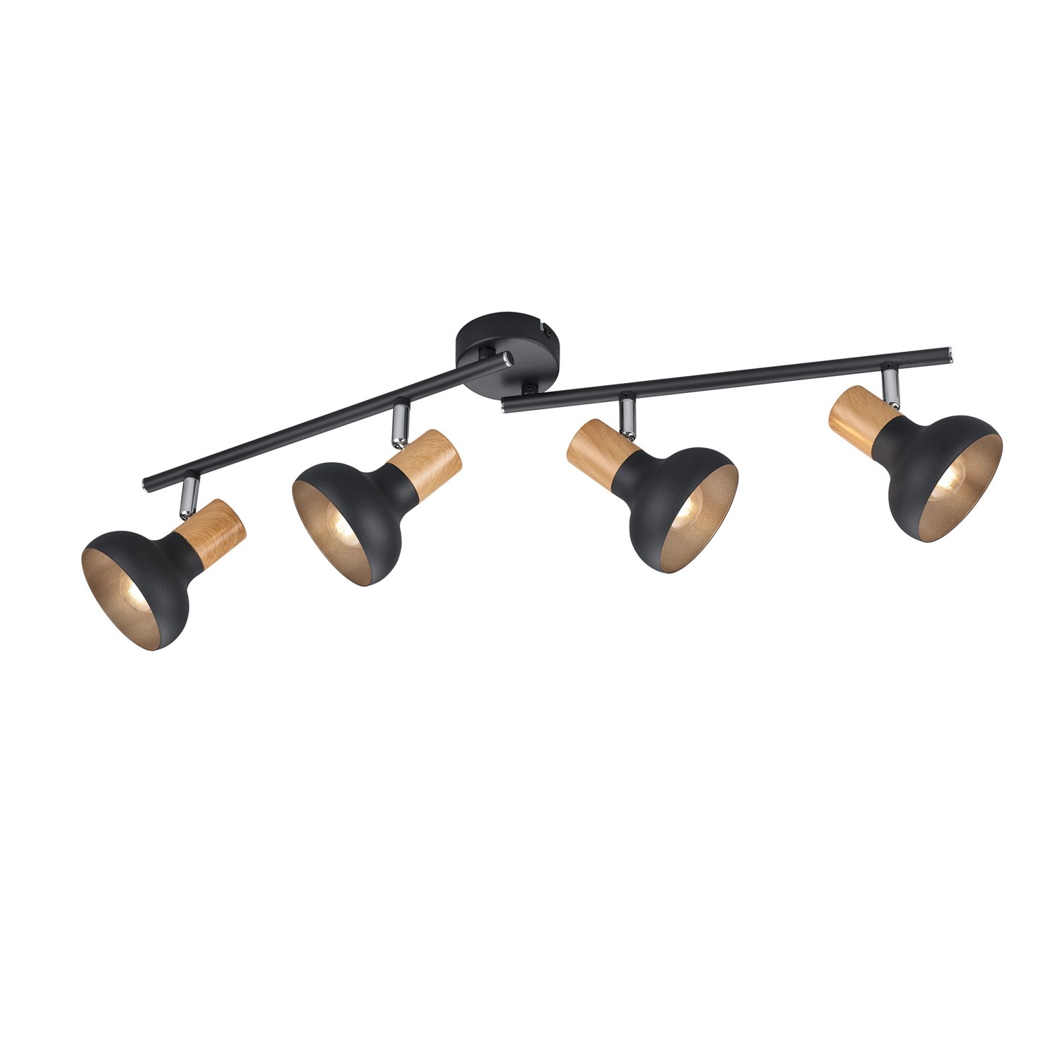 Reality Spot Latika 4-flammig Schwarz Matt 71 cm x 13,5 cm Reality Spot Latika 4-flammig Schwarz Matt 71 cm x 13,5 cm von Reality