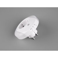 Reality - led Nachtlicht bailey Plug-in mit Steckdose & Dämmerungssensor - ø 9cm von Reality