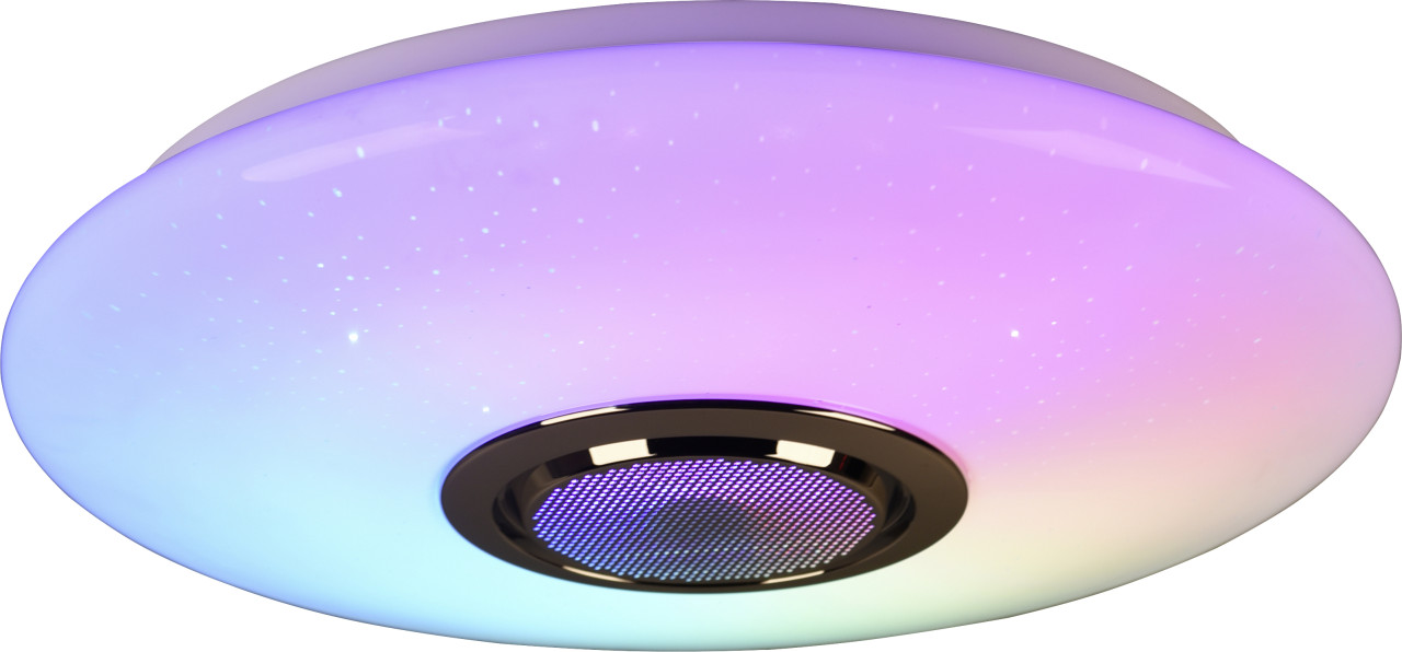 Realtiy LED Deckenleuchte Musica RGB-Farbwechsel, Bluetooth-Lautsprecher von Reality