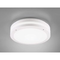 Runde led Außendeckenleuchte Wandlampe kendal in Weiß matt von Reality
