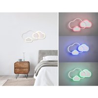 Reality - Wandleuchte / Deckenleuchte cloudy dimmbare Wolke mit Farbwechsler, Breite 52cm von Reality