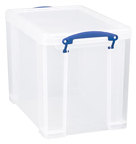 Really Useful Kunststoff-Aufbewahrungsbox leicht robust stapelbar 24 Liter 290 x 465 x 270 mm transparent von Really Useful Box
