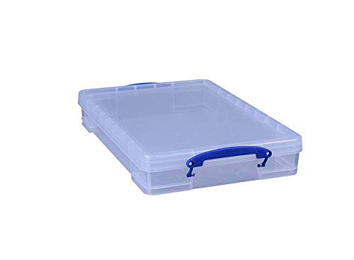 Really Useful Box 3 x 10 Liter - 520 x 340 x 85 mm - für A3 Papier - transparent von Really Useful Box