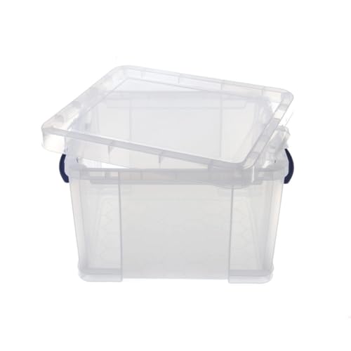Really Useful Box 3 Stück 9 Liter - 395x255x155 mm - für 24 DVDs/ A4 papier - transparant von Really Useful Box