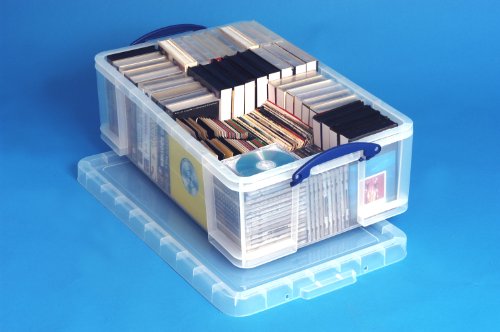 Really Useful Box 6 Stück Aufbewahrungsbox 0,75 Liter inkl. Deckel, 195x135x55mm - transparent von Really Useful Box