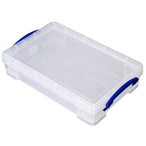 Really Useful Box 6 x Aufbewahrungsbox 2,5 Liter inkl. Deckel - transparent von Really Useful Box