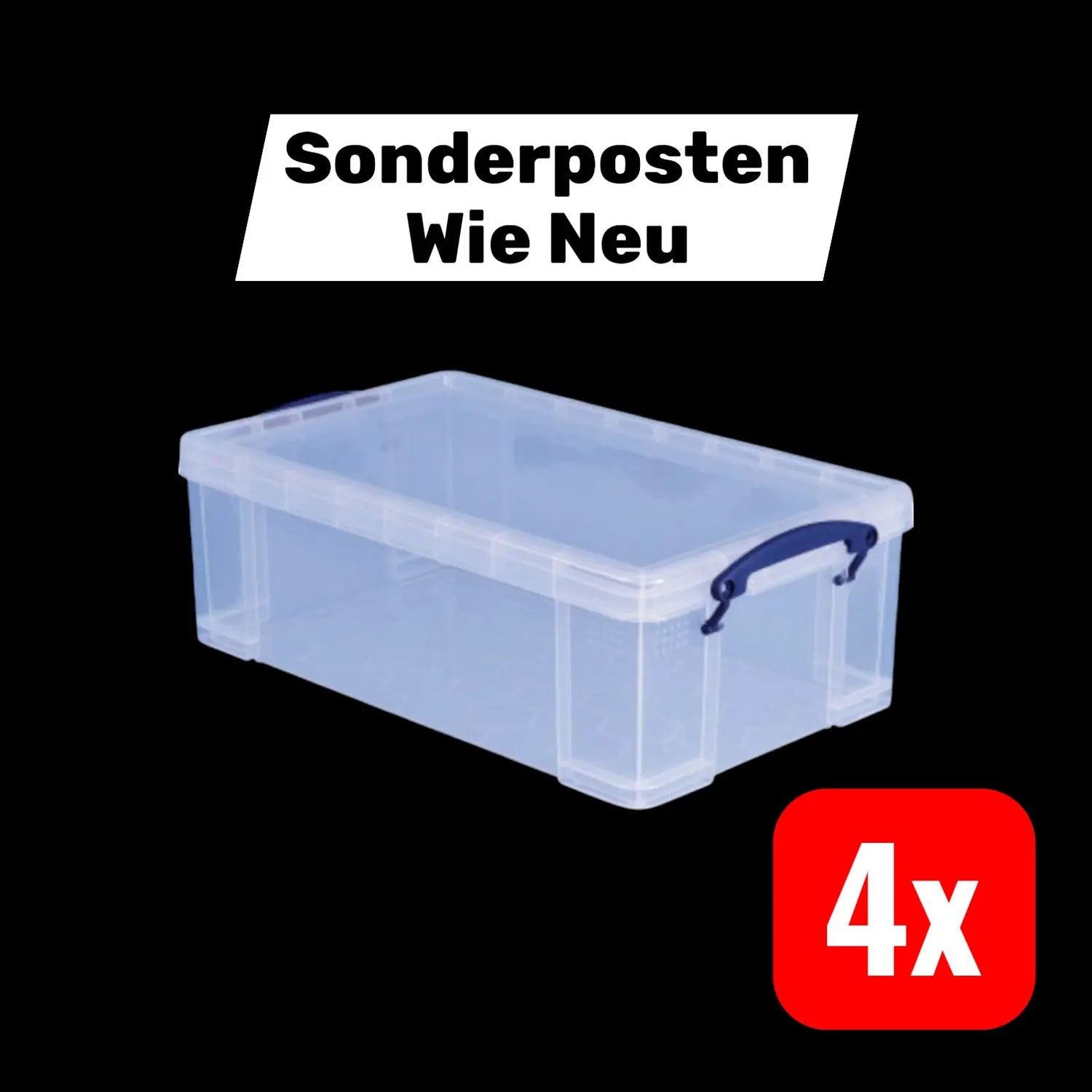 B-Ware Really Useful Box Aufbewahrungsbox 12 L Transparent Aufbewahrungskiste 4 Stück B-Ware Really Useful Box Aufbewahrungsbox 12 L Transparent Aufbewahrungskiste 4 Stück von Really Useful Box