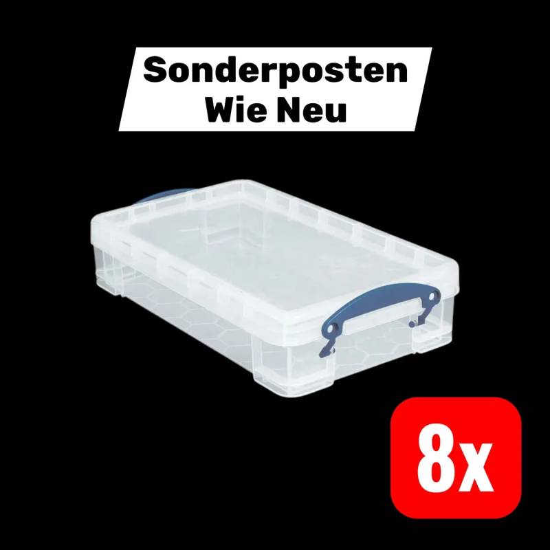 B-Ware Really Useful Box Aufbewahrungsbox Kiste Din A4 Polypropylen 4l 39  8 Stück von Really Useful Box
