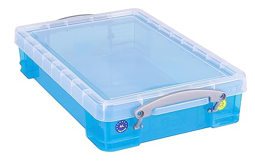 Really Use Box 4TBB Aufbewahrungsbox 4 Liter, transparent blau von Really Useful Box