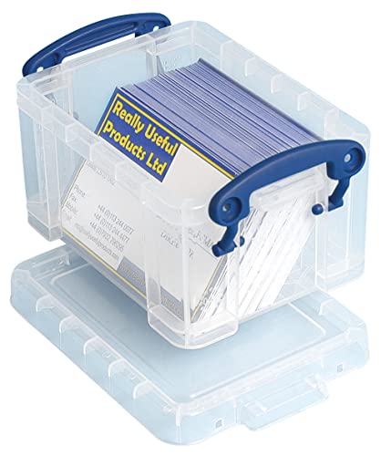 Really Useful Aufbewahrungsbox aus Kunststoff, 0,3 l, transparent, 10 Stück von Really Useful Box