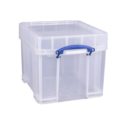 Really Useful Aufbewahrungsbox, 35 Liter, Größe XL, transparent von Really Useful Box