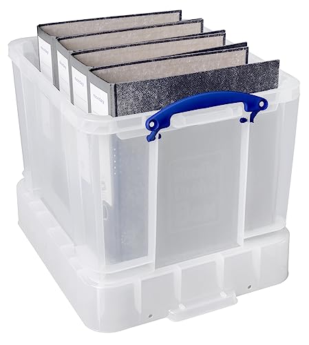 Really Useful Aufbewahrungsbox, 35 Liter, Größe XL, transparent von Really Useful Box