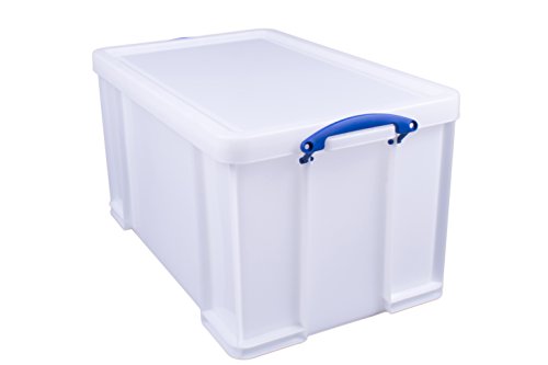 Really Useful Aufbewahrungsbox aus Kunststoff, 84 l, Weiß von Really Useful Box