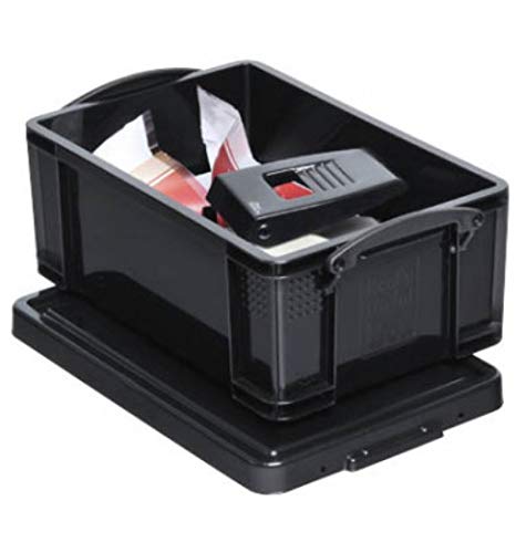 Really Useful Box 3 x 9 Liter - 395 x 255 x 155 mm - für 24 DVDs / A4 Papier - schwarz von Really Useful Box