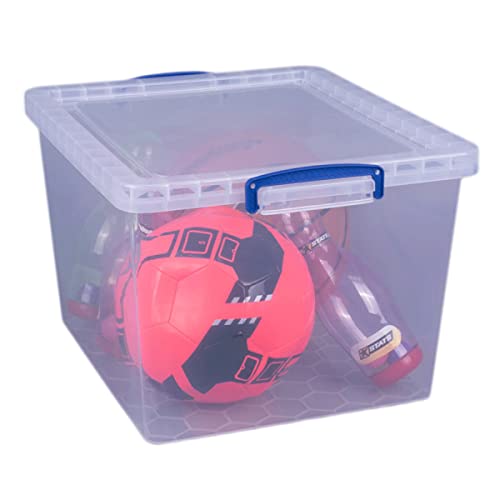Really Useful Box 33,5 Liter Nestable box mit Deckel - 380 x 460 x 285 mm - transparent von Really Useful Box