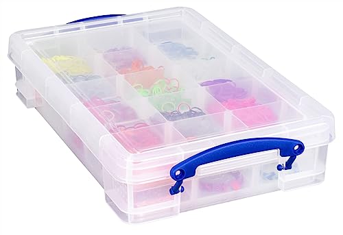 Really Useful Box 4 Liter mit Hobby Tablett, transparent von Really Useful Box