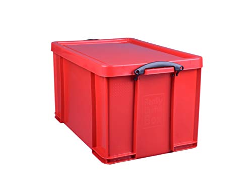 Really Useful Aufbewahrungsbox aus Kunststoff, 84 l, Rot von Really Useful Box