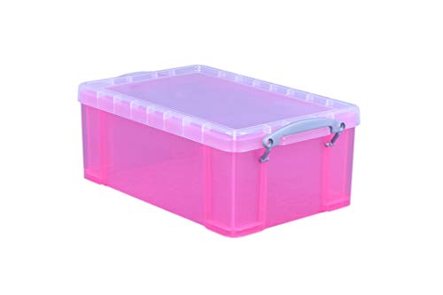 Really Useful Box 9 Liter transparent pink von Really Useful Box