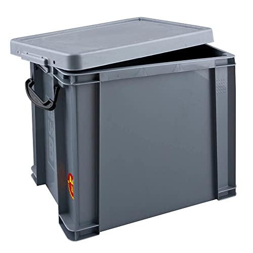 Really Useful Box Aufbewahrungsbox 19,0 l - 39,5 x 25,5 x 29,0 cm Silber von Really Useful Box