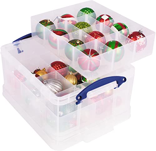 Really Useful Box Aufbewahrungsbox 21 l mit 2 Insetboxen transparent von Really Useful Box