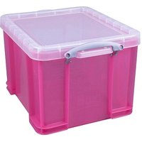 Really Useful Box Aufbewahrungsbox 35,0 l transparent, pink 48,0 x 39,0 x 31,0 cm von Really Useful Box