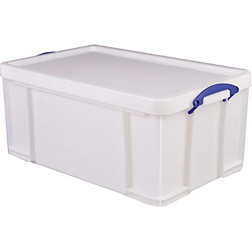 Really Useful Aufbewahrungsbox aus Kunststoff, 64 l, Weiß von Really Useful Box