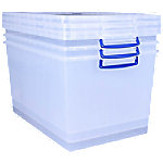 Really Useful Box Aufbewahrungsbox 83 L Transparent Kunststoff 44 x 68,5 x 36,8 cm 3 Stück von Really Useful Box