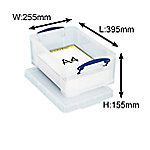 Really Useful Box Aufbewahrungsbox 9C 9 L Transparent Kunststoff 25,5 x 39,5 x 15,5 cm von Really Useful Box