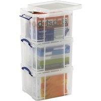 Really Useful Box Aufbewahrungsboxen Useful Box Set 3x 35,0l 3x 35,0 l - 48,0 x 39,0 x 31,0 cm transparent von Really Useful Box