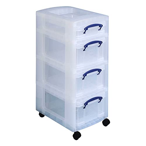 Really Useful Box Boxenturm transparent Fassungsvermögen: 1x 4,0 l + 3x 9,0 l Really Useful Box Boxenturm transparent Fassungsvermögen: 1x 4,0 l + 3x 9,0 l von Really Useful Box