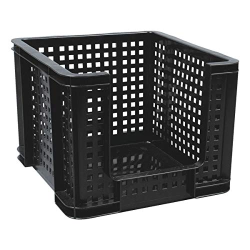 Really Useful Box Extra stark Fronted Kiste/Korb - 35 Liter, 48 x 39 x 31 cm - schwarz von Really Useful Box