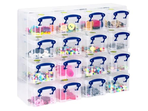 Really Useful Box Organizer-Box, verschiedene Farben, 16 Stück 0.3 Litre farblos von Really Useful Box