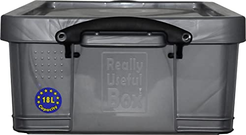 Really Useful Box Silber 18L Schlicht und Funktional Rechteckig Box von Really Useful Box