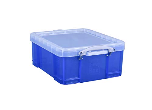 Really Useful Box 18B Aufbewahrungsbox mit Deckel, Inh.18 Liter, solid blau von Really Useful Box