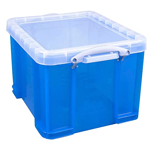 Really Useful Box 35B Really Usefull Box Aufbewahrungsbox mit Deckel, Inh.35 Liter, blau von Really Useful Box