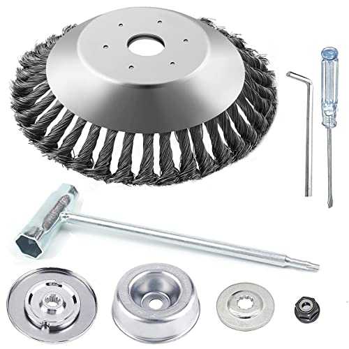 Realman 20,3 cm gedrehter Stahldraht-Trimmerkopf für Stihl Straight Shaft Trimmer FR130 FS55 FS56 FS56R FS70 FS72 FS74 FS75 FS76 FS80 FS80R FS83 FS85 FS89 (Kopf mit Stihl 7-teiliges Adapter-Set) Realman 20,3 cm gedrehter Stahldraht-Trimmerkopf für Stihl Straight Shaft Trimmer FR130 FS55 FS56 FS56R FS70 FS72 FS74 FS75 FS76 FS80 FS80R FS83 FS85 FS89 (Kopf mit Stihl 7-teiliges Adapter-Set) von Realman