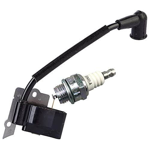 Realman 530039163 530052266 Zündspule mit BM6A Zündkerze für Paramount PHT19 PLT2145 Gas-/Benzin-betriebene Heckenschere von Realman
