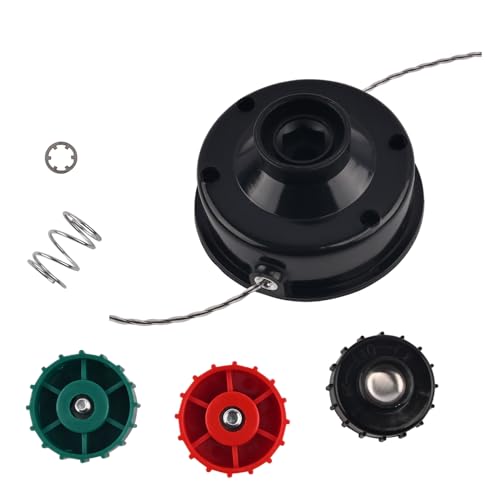 Realman Trimmerkopf mit Spulenhaltern für John Deere 100r 130r 500 700r 740r 760r 840r 960r BC1600 Ryobi RLT254FC RLT30CD RLT30CD RY26500 RY28000 RY30530 (für John Deere Ryobi) von Realman