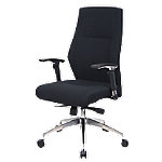 Realspace Chefsessel London Stoff Schwarz von Realspace