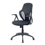 Realspace Ergonomischer Bürostuhl Austin Netzstoff, Stoff Schwarz von Realspace