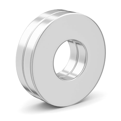 Realth 2 Stück Neodym Magnet Ringmagnet Runder Ring Magnet Ø 35mm x 15mm x 5mm Dicke für Büro Wissenschaft Projekt und Handwerk(MT3502) von Realth