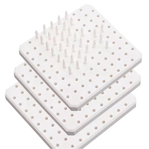 Reapyyt Ofenstelzen UnterstüTzen NäGel, Keramik-Brennmatte, HochtemperaturbestäNdige Ofenwerkzeuge, TonzubehöR (3Er-Pack) von Reapyyt