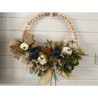 Herbstkranz Aus Perlen Mit Kürbissen von ReayanartsGardenGift