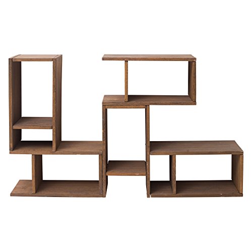 Rebecca Mobili Regal Möbel Holz braun modern Wohnzimmer Schlafzimmer Büro (Code RE4587) von Rebecca Mobili